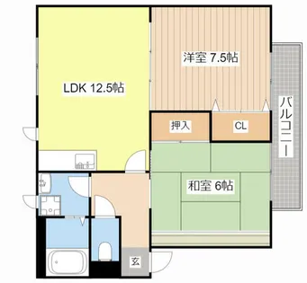 Noble 弐番館【201号室】の間取り