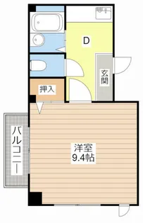 佃コーポⅡ【2階】の間取り