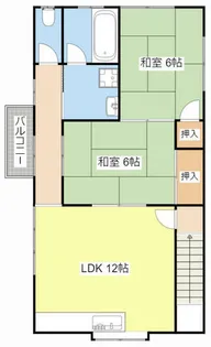 petit saison【2F号室】の間取り