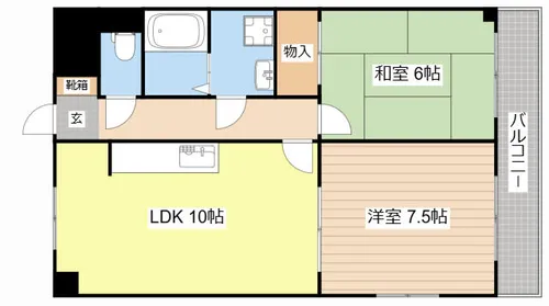 NASU23【406号室】の間取り