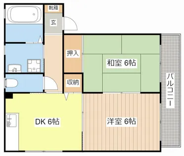 メゾンシャロームⅡ【107号室】の間取り