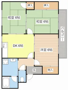 第1・第2コーポエイト【303号室】の間取り