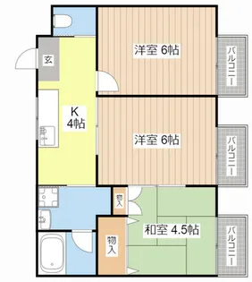 K・Kハイツ【103号室】の間取り