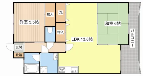 ラフェスタ彦根Ⅰ【2階】の間取り