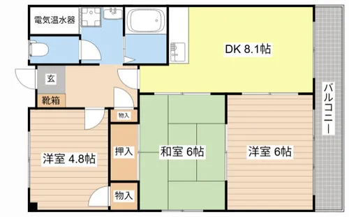 メゾンあおきⅡ【207号室】の間取り