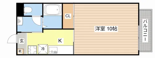 Zero【110号室】の間取り