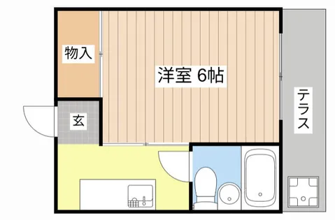 シャトー尾本【101号室】の間取り