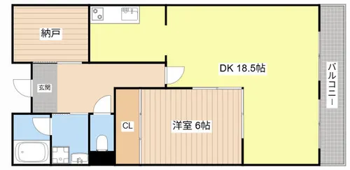フラワー3番館【322号室】の間取り