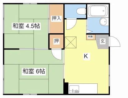 どんぐりハウス【201号室】の間取り