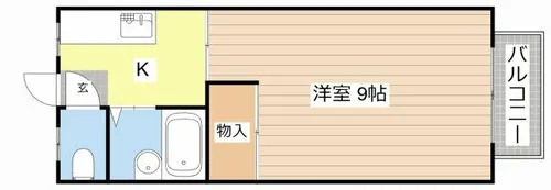 コーポ幸【3号室】の間取り