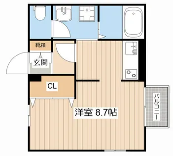 リーオスクエア【203号室】の間取り
