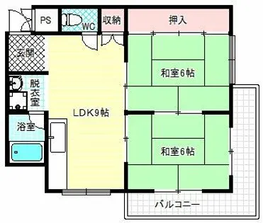 プレアール藤沢台【2階】の間取り