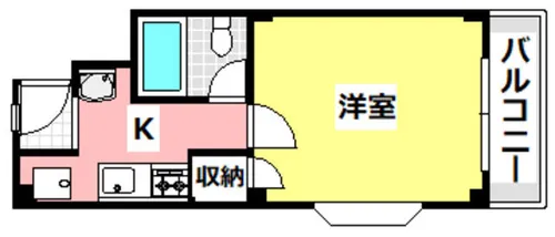 パレットマンション【107号室】の間取り