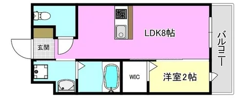 リアコート千里丘ⅡNORTH【3階】の間取り