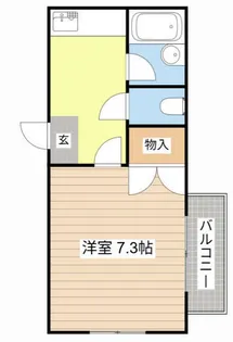 佃コーポⅡ【2階】の間取り