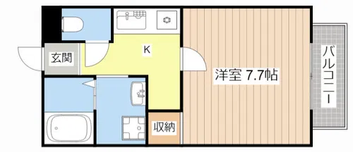 勝ハイツ【102号室】の間取り