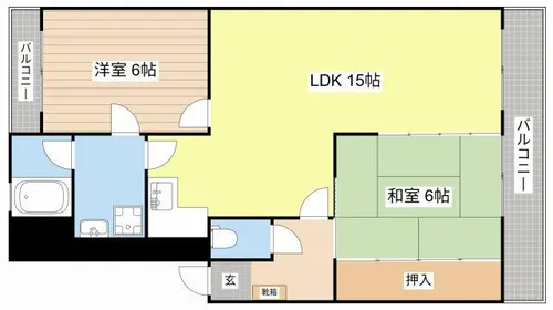 ハイツエクセルⅡ番館【405号室】の間取り