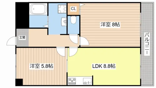 ハイツエクセルⅤ番館【103号室】の間取り