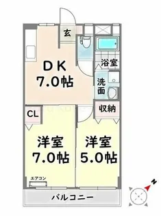 光陽マンション【3階】の間取り