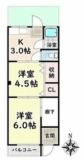 愛知県名古屋市南区道徳新町8丁目【アパート】の間取り