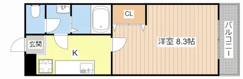 ヴィクトリーⅡ【203号室】の間取り