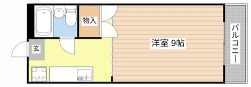 ハイツエクセルⅡ番館【408号室】の間取り