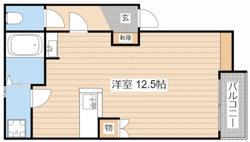 ESハイツ壱番館【1階】の間取り