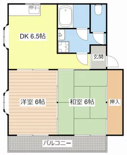 ベルパステ【201号室】の間取り