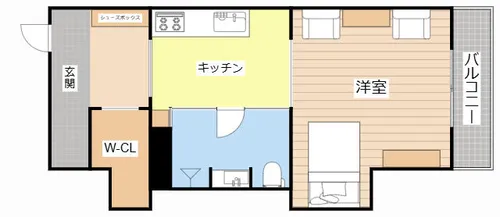 メゾン守山【203号室】の間取り