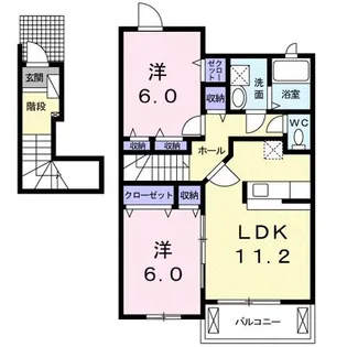 アースフィールド H-Ⅲ【2階】の間取り