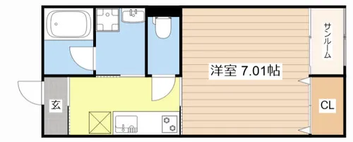 レジーナ【206号室】の間取り