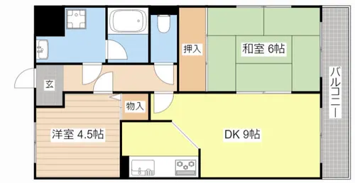 パディ・アイ・マンション【102号室】の間取り