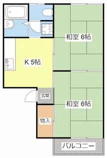 メゾンブランシュ【207号室】の間取り