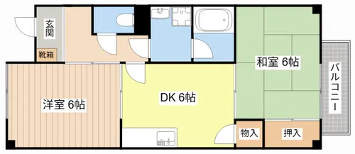 メゾン若松【202号室】の間取り
