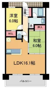 エスリード宝塚【9階】の間取り