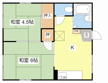 どんぐりハウス【201号室】の間取り