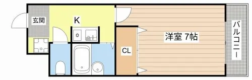 フォルサⅡ号館【2階】の間取り