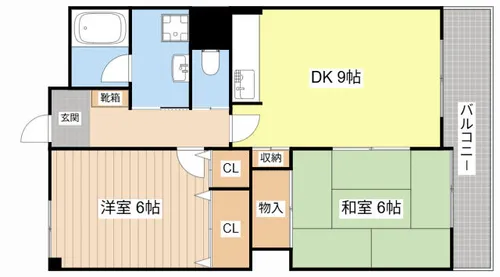 冨波グリーンマンション【303号室】の間取り