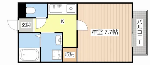 勝ハイツ【102号室】の間取り