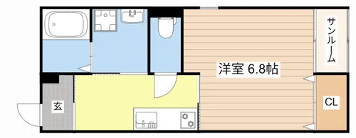 レジーナ【107号室】の間取り