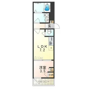 兵庫県尼崎市若王寺1丁目【アパート】の間取り