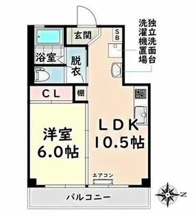 愛知県名古屋市瑞穂区宝田町1丁目【マンション】の間取り