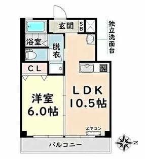 愛知県名古屋市瑞穂区宝田町1丁目【マンション】の間取り