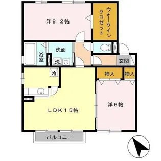 サンフォレスト【202号室】の間取り