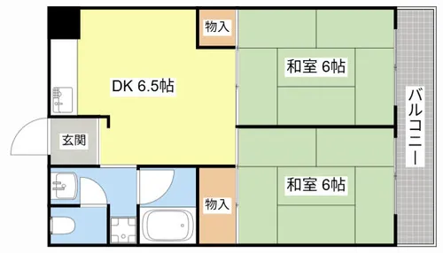 LakiaMaison野洲【306号室】の間取り