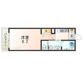 兵庫県尼崎市久々知2丁目【アパート】の間取り