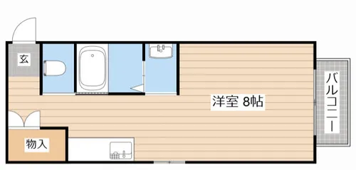 佃コーポⅠ【205号室】の間取り