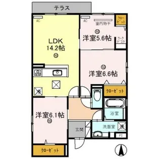兵庫県西宮市常磐町【アパート】の間取り