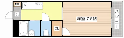 メゾネット石原【204号室】の間取り