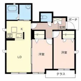 シャーメゾン亀山【101号室】の間取り